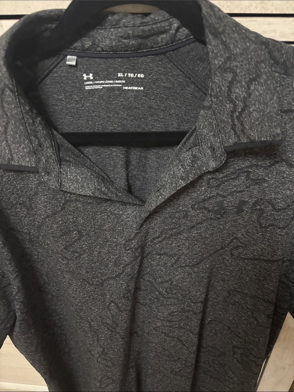 Under Armour Men’s Charcoal Heather Performance Polo
